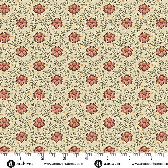 Andover Laundry Line 10089 R Cream Milkweed By The Yard