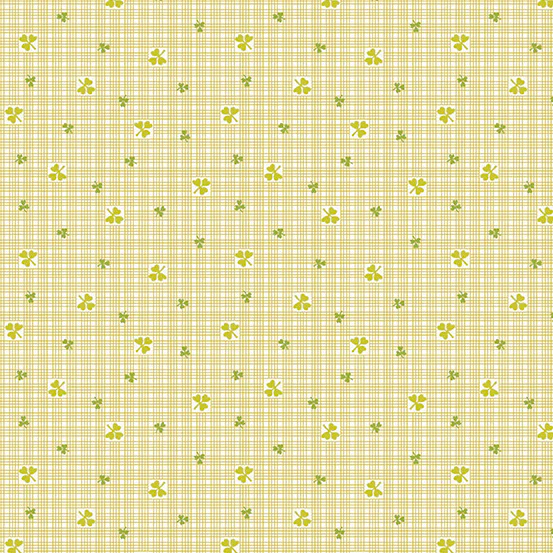 Andover Lucky Charms 416 L White Clover Shirting 2 YARDS