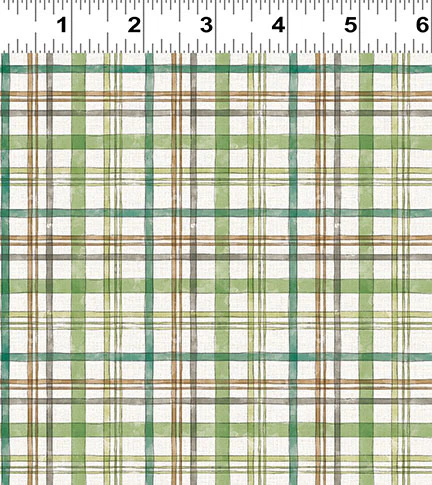 Clothworks Hummingbird Days Y4729 55 Multi-Color Plaid By The Yard