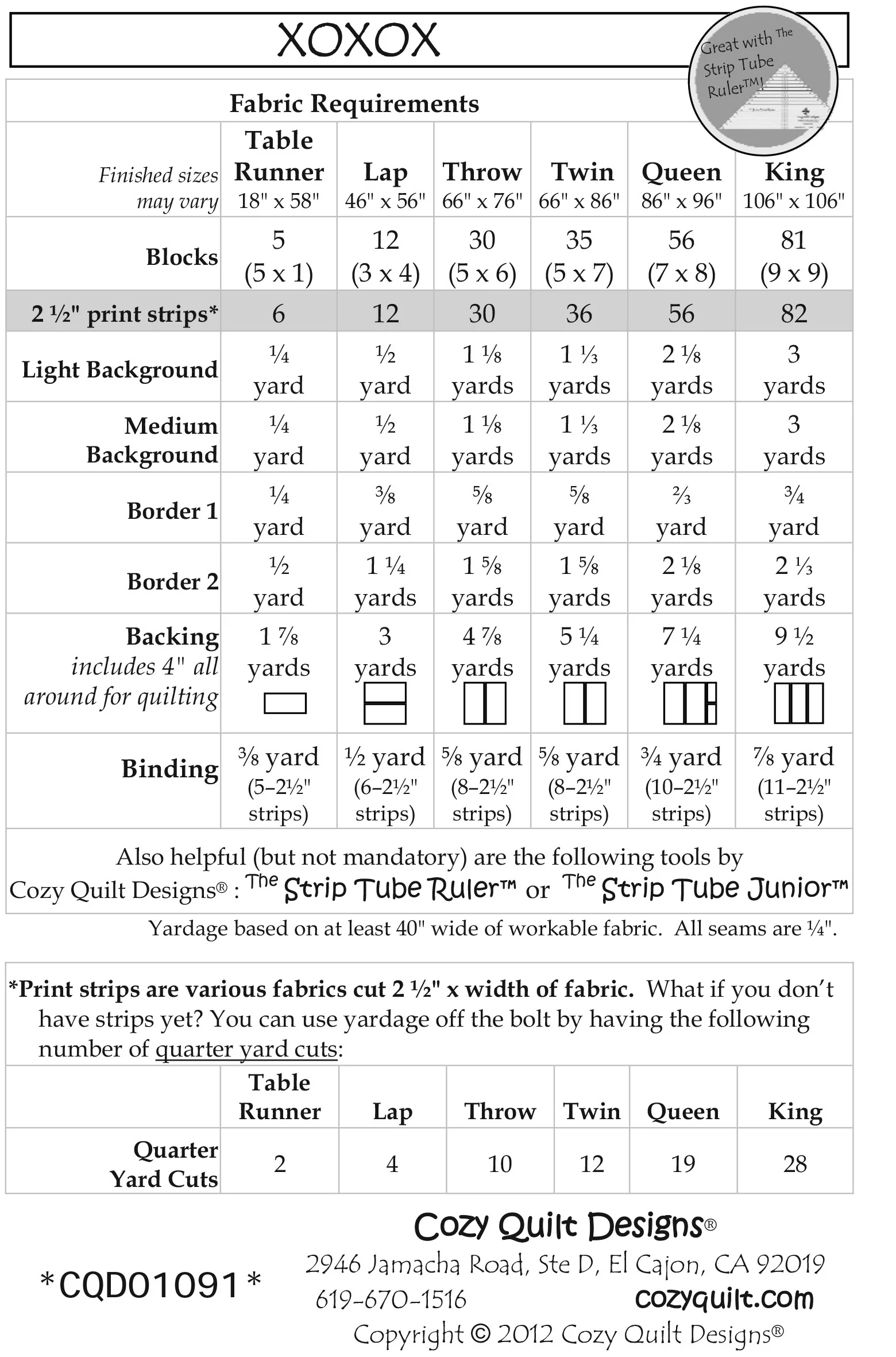XOXOX - Cozy Quilt Designs Pattern - Image 2