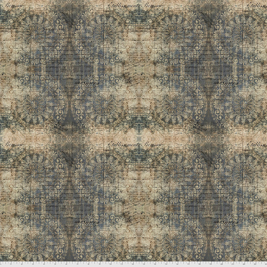 Free Spirit Abandoned PWTH141 Indigo Muted Medallions By The Yard