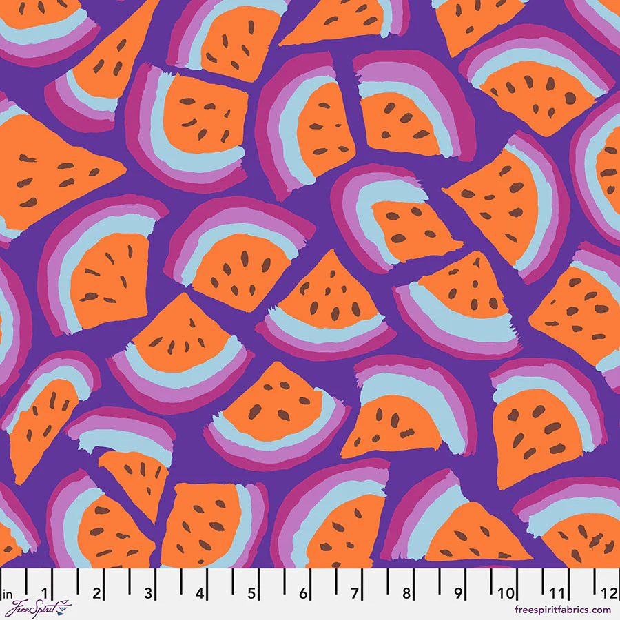 Free Spirit Kaffe Fassett Collective PWBM101 Purple Slice By The Yard