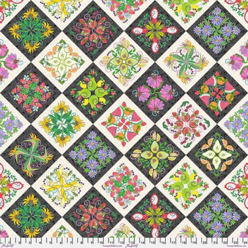 Free Spirit PWHG010 Multi Fruit Mandala By The Yard
