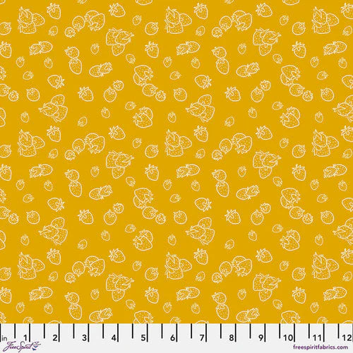 Free Spirit PWRH112 Yellow Strawberries By The Yard