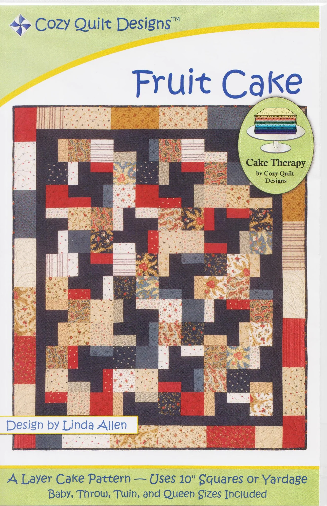 FRUIT CAKE - Cozy Quilt Design Pattern DIGITAL DOWNLOAD