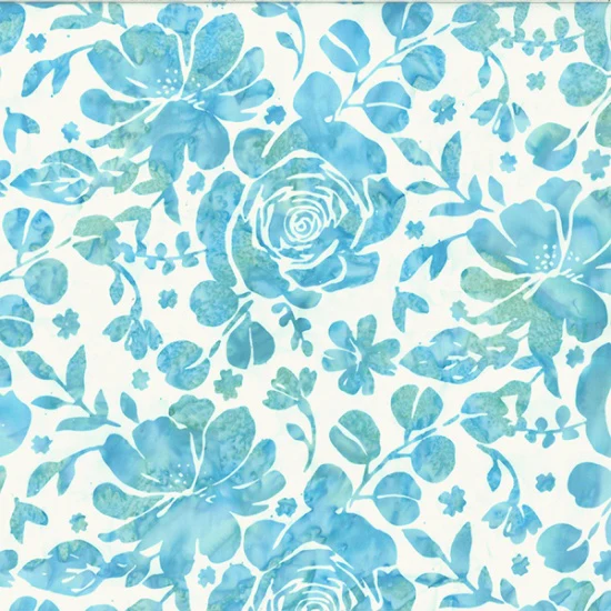 Hoffman Bali Batik V2533 579 Augusta Large Mixed Floral By The Yard