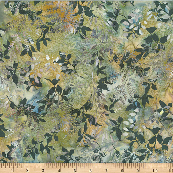 Hoffman Bali Batik X2627 739 Nature Leafy Branches By The Yard