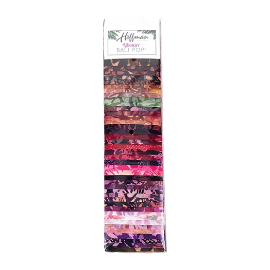 Hoffman Batik Bali Pop 40 Piece Pre-Cut 2 1/2" Jelly Rolls BP 741 - Whimsy