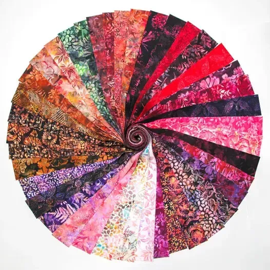 Hoffman Batik Bali Pop 40 Piece Pre-Cut 2 1/2" Jelly Rolls BP 741 - Whimsy - Image 2