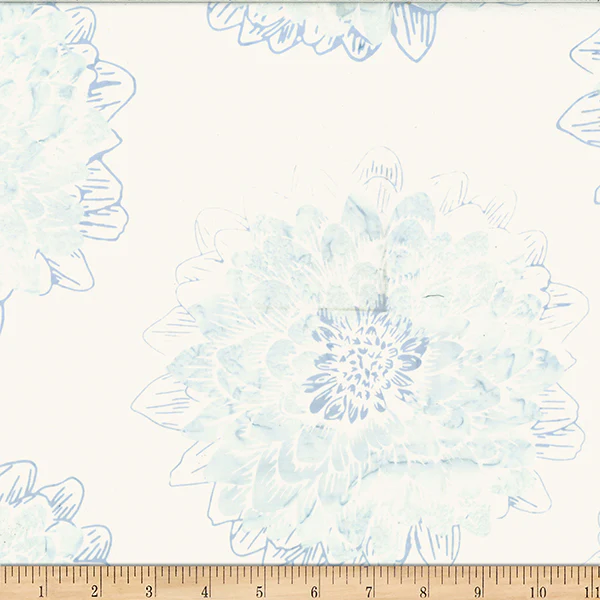 Hoffman Bali Batik W2576 307 Snow Dahlia By The Yard
