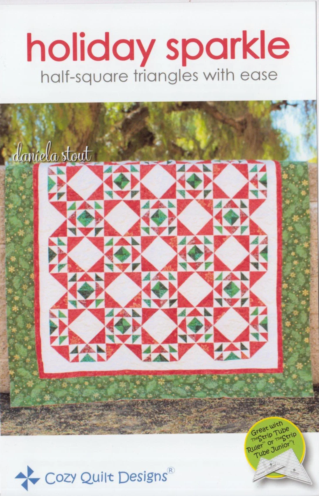 HOLIDAY SPARKLE - Cozy Quilt Design Pattern DIGITAL DOWNLOAD