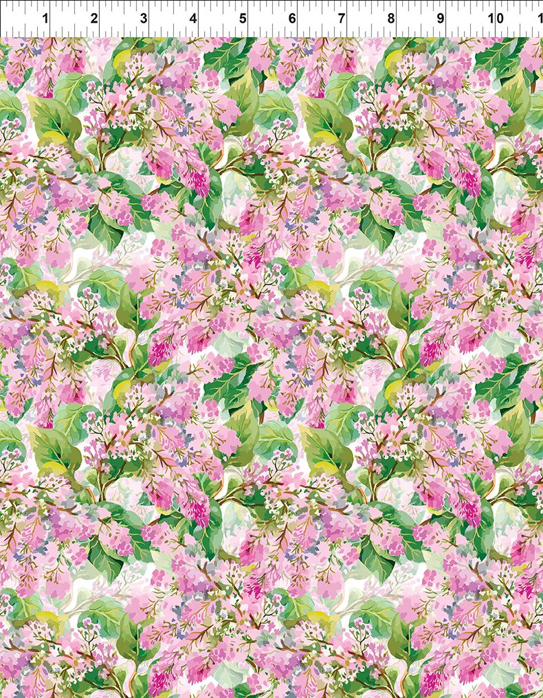 In The Beginning Decoupage 14DC 1 Pink Lilac By The Yard