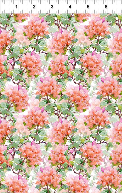 In The Beginning Decoupage 8DC 1 Salmon Rhododendron By The Yard