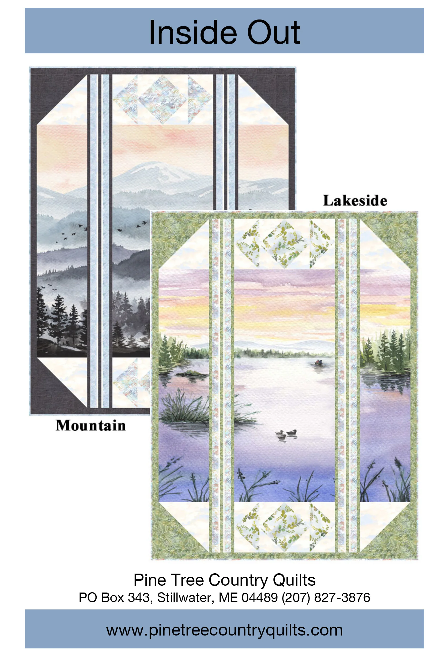 INSIDE OUT - Pine Tree Country Quilts Pattern - DIGITAL DOWNLOAD