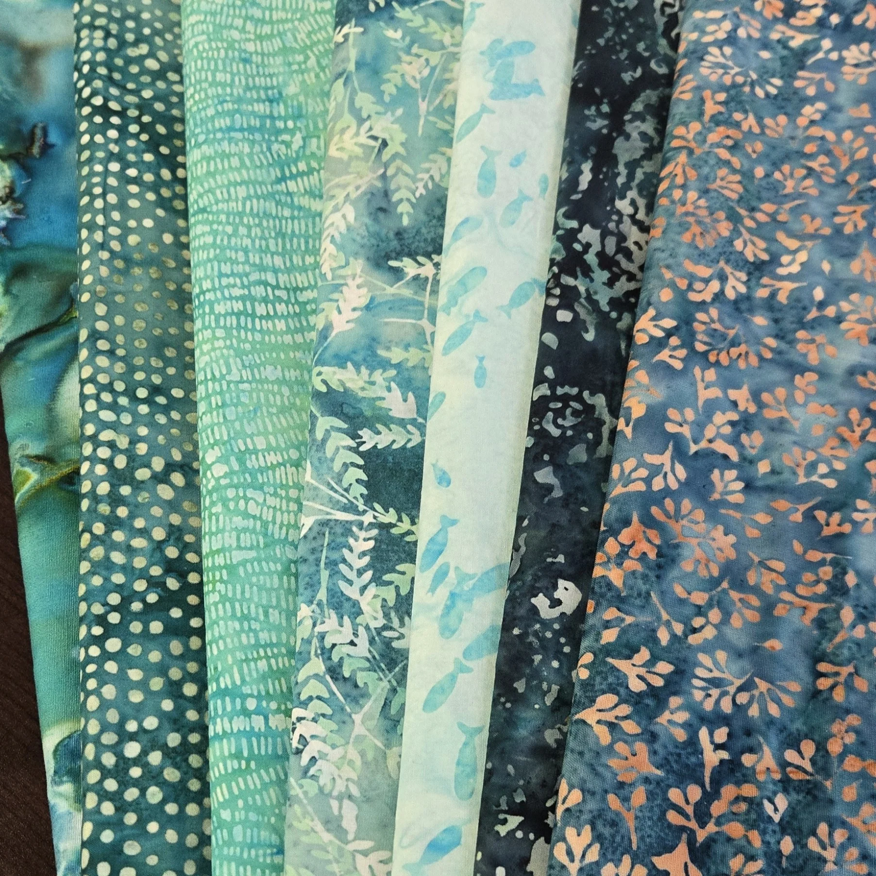Matt's Mystery Bundles -  5.13 yards - Batiks #17- Assorted Remnants