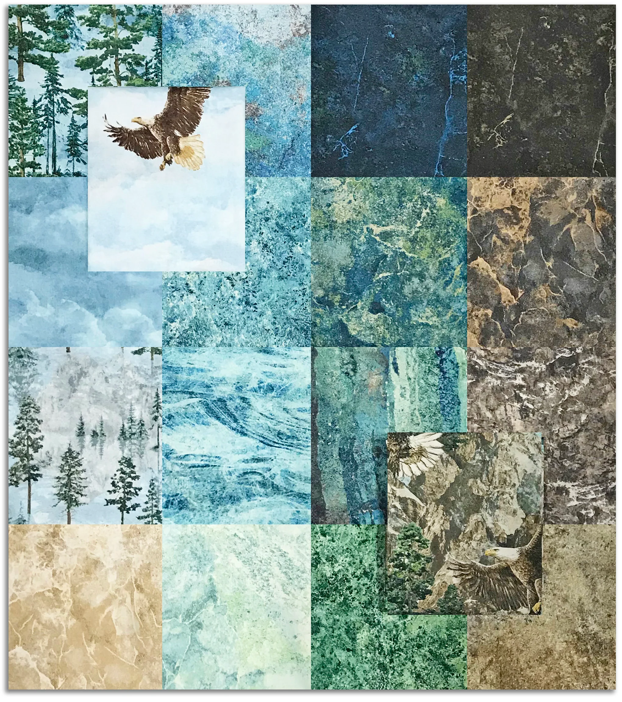 Matt's Northcott Pre-Cut 18 Piece Fat Quarter Bundle - Stonehenge Eagle Pass - Image 2