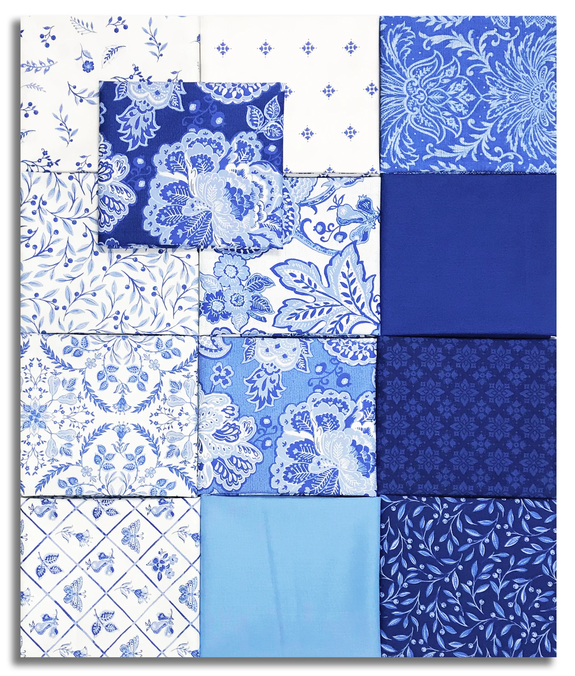 Matt's Northcott Pre-Cut 13 Piece Fat Quarter Bundle - Delft Dynasty - Image 2