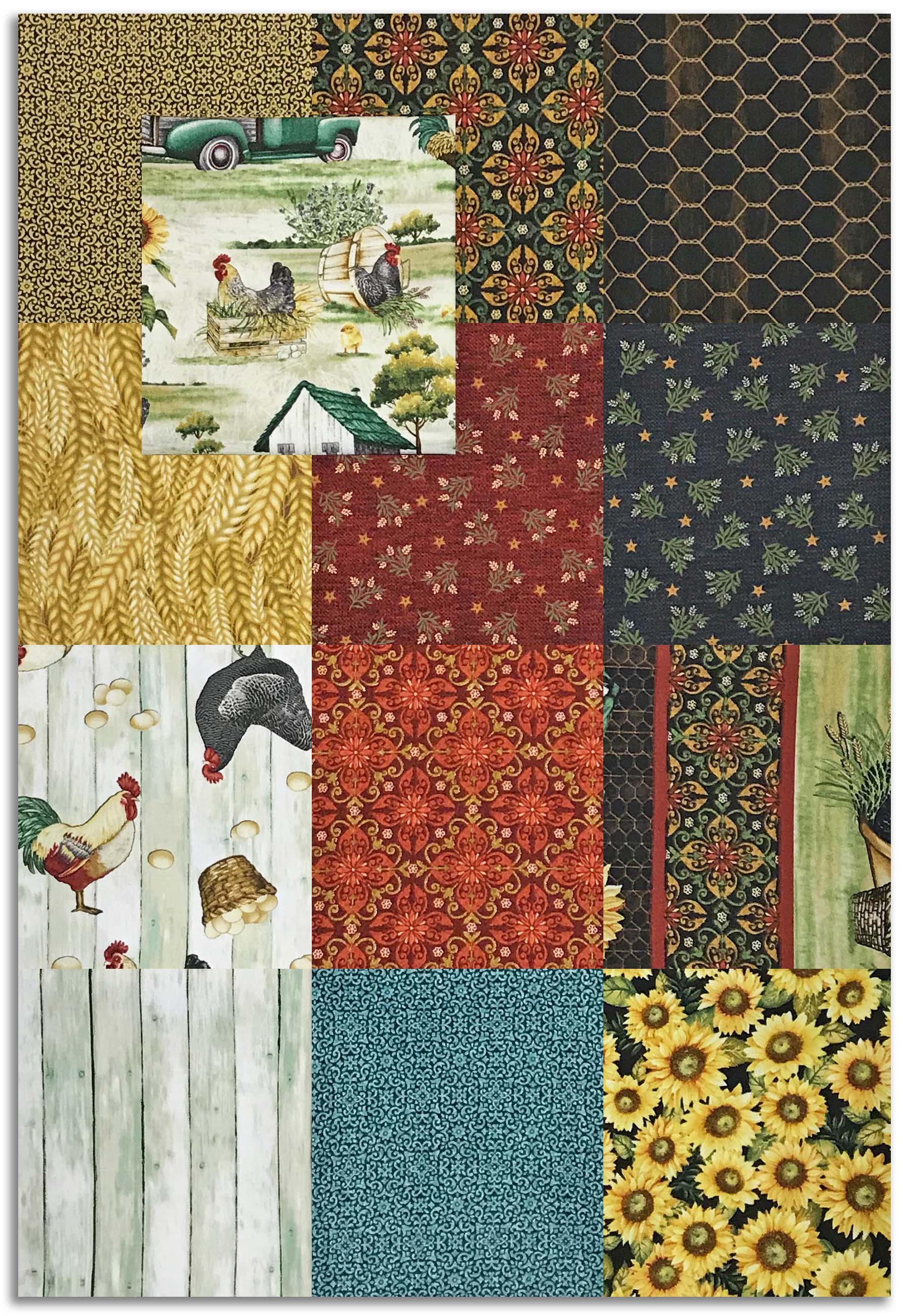 Matt's Henry Glass & Co. 13 Piece Fat Quarter Bundle - Chicken Shack - Image 2