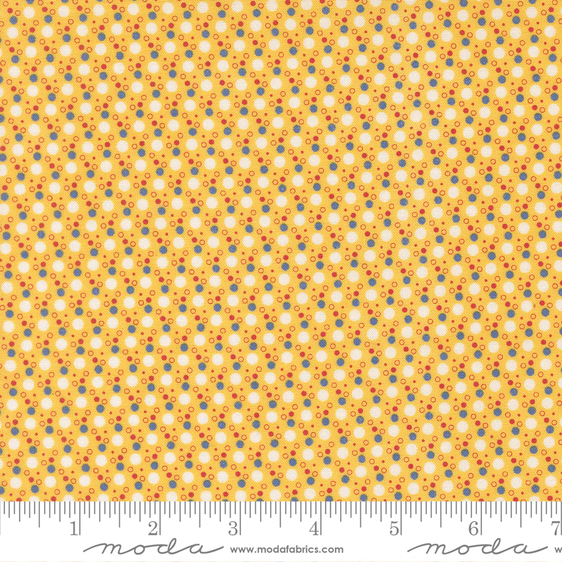 Moda 30's Playtime 2025 23376 15 Sunshine Bubbly Dots By The Yard