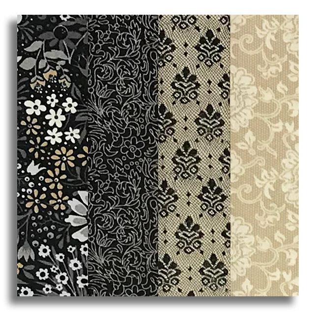 Moda Pre-cut 24 Block Rail Fence Quilt Kit - Posh - Image 2