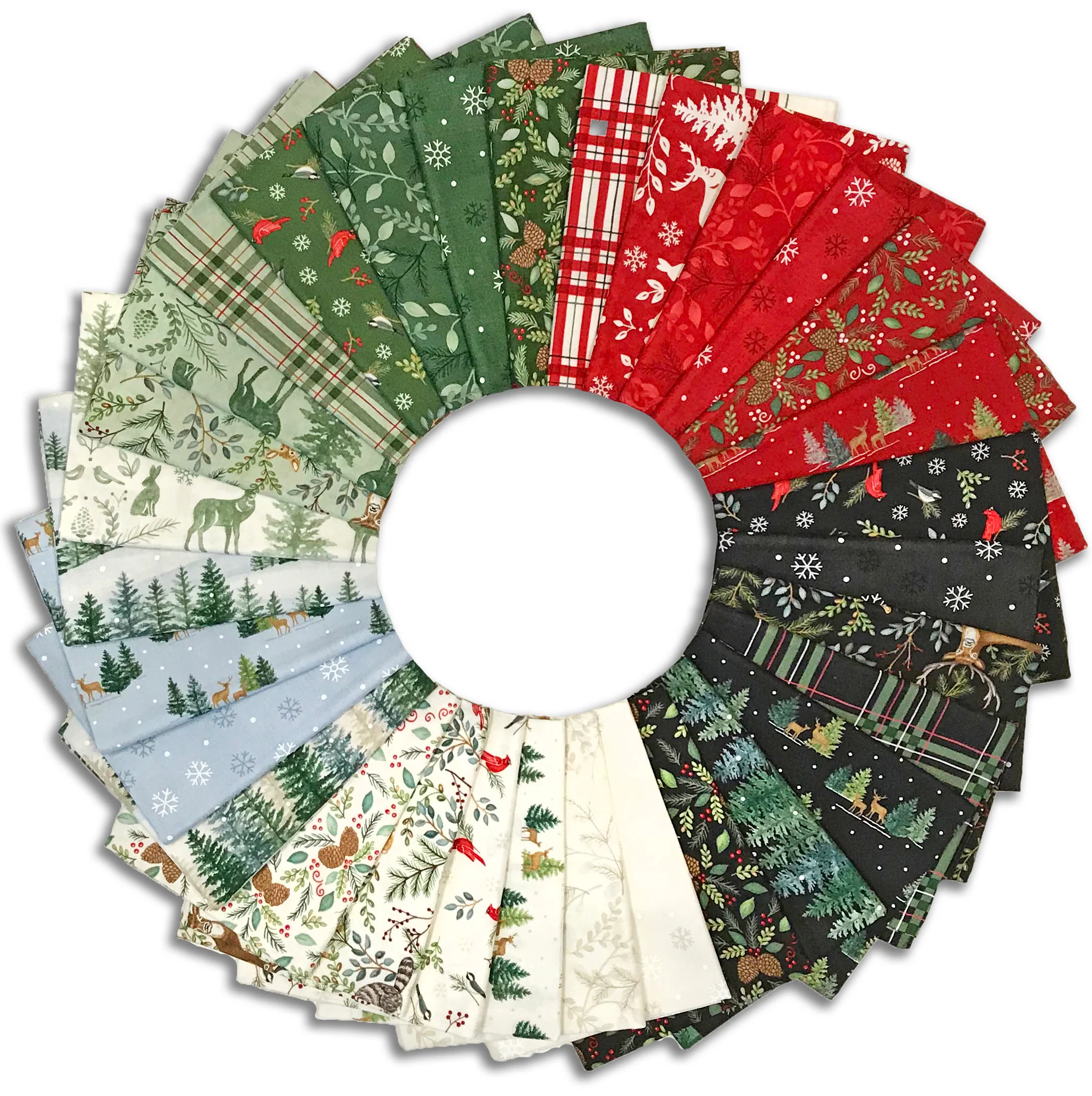 Moda Pre-Cut 32 Piece Fat Quarter Bundle - Woodland Winter