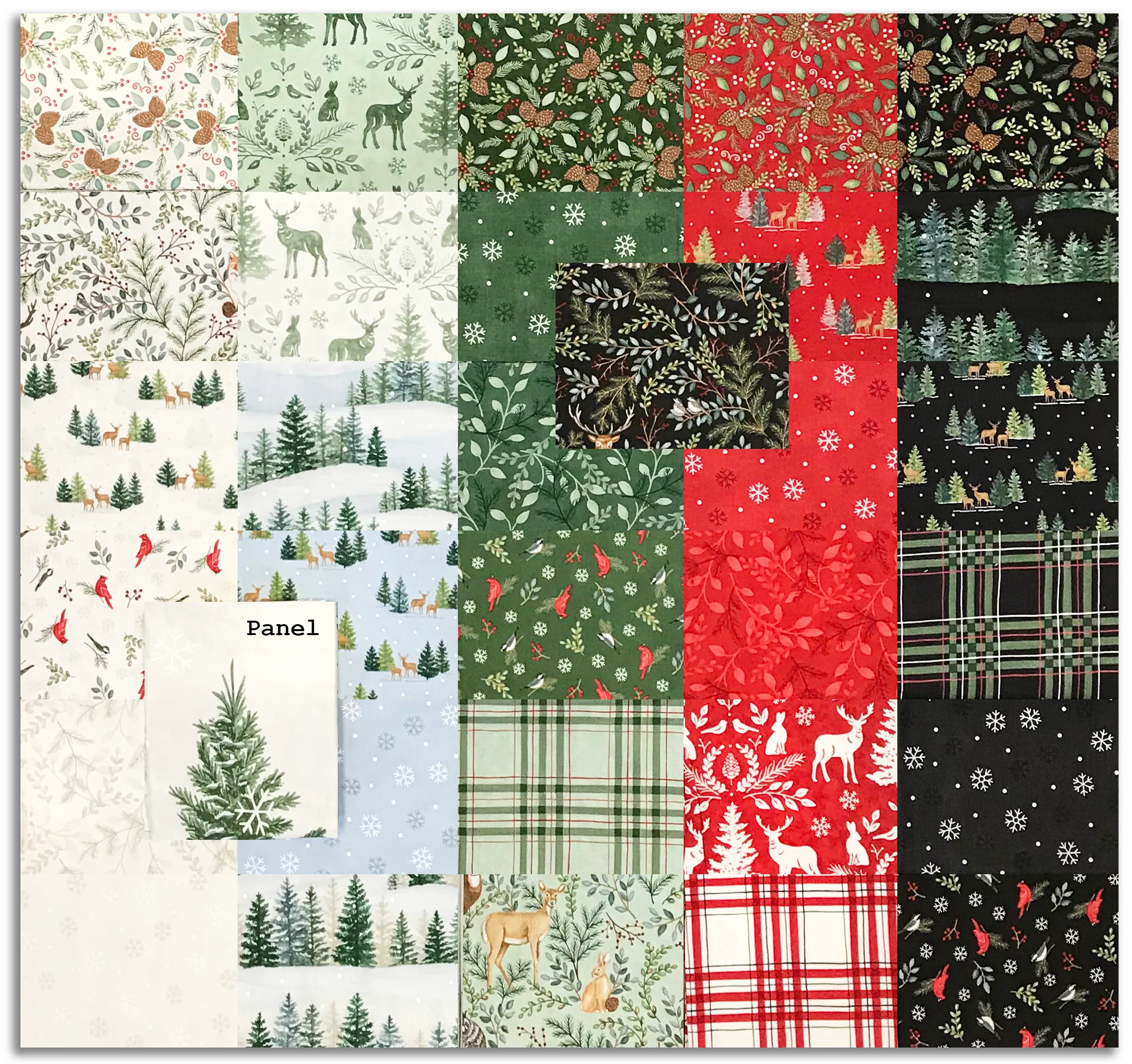 Moda Pre-Cut 32 Piece Fat Quarter Bundle - Woodland Winter - Image 2