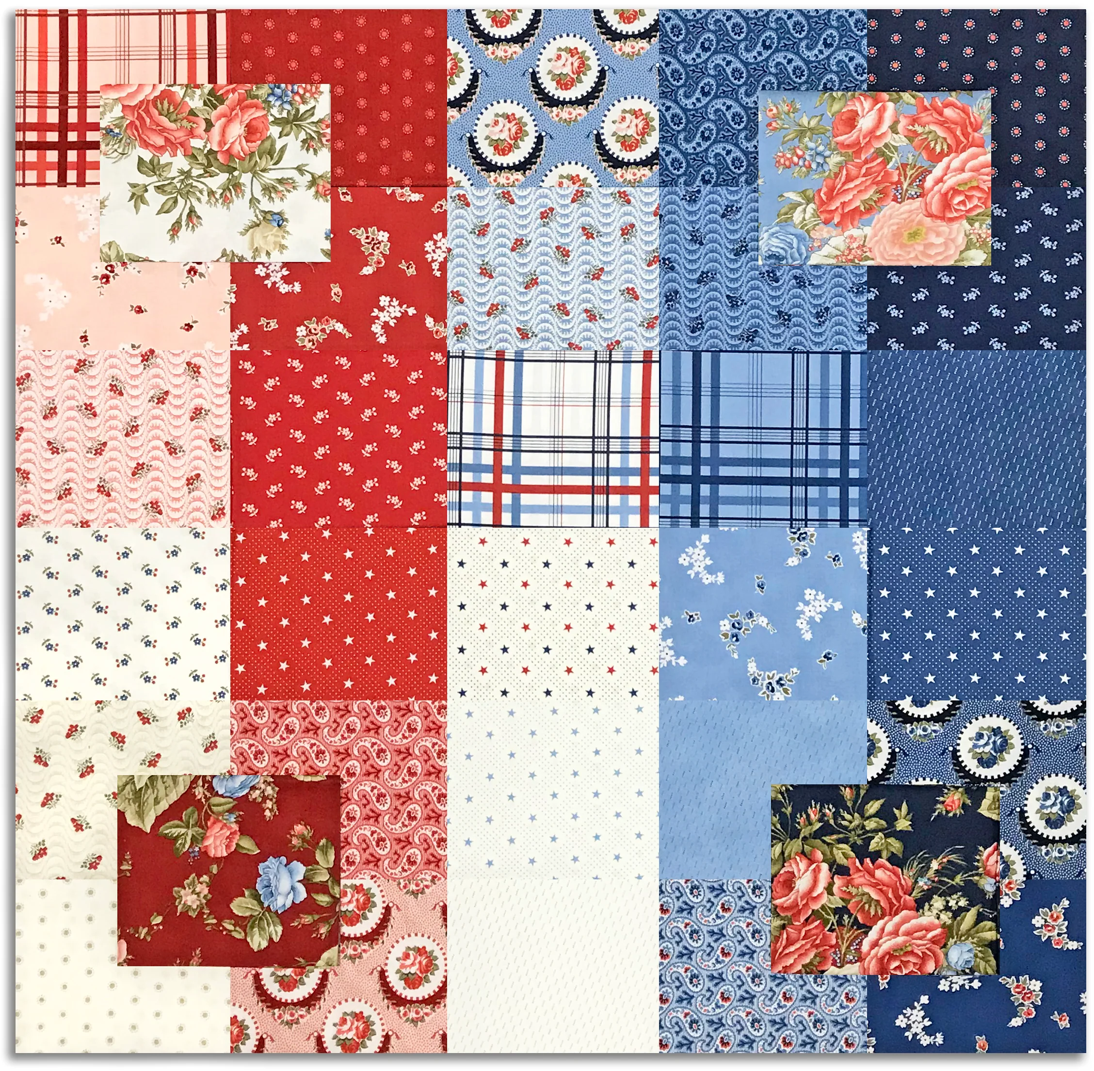Moda - Pre-Cut 34 Piece Fat Quarter Bundle - Grand Haven - Image 2