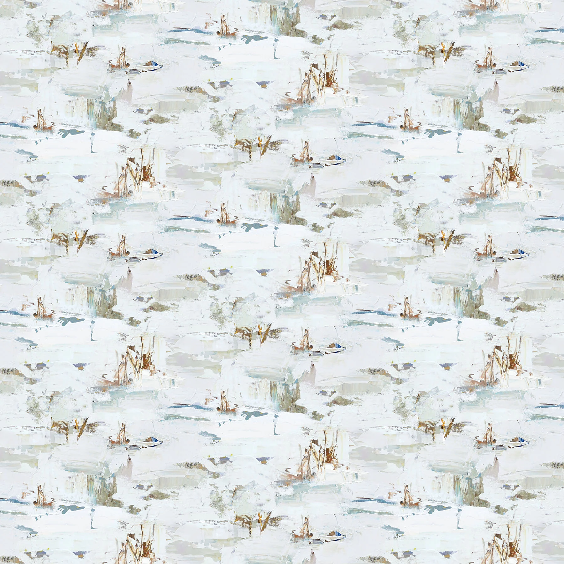 Northcott Digital - First Snow DP28097 10 White Multi Snow By The Yard