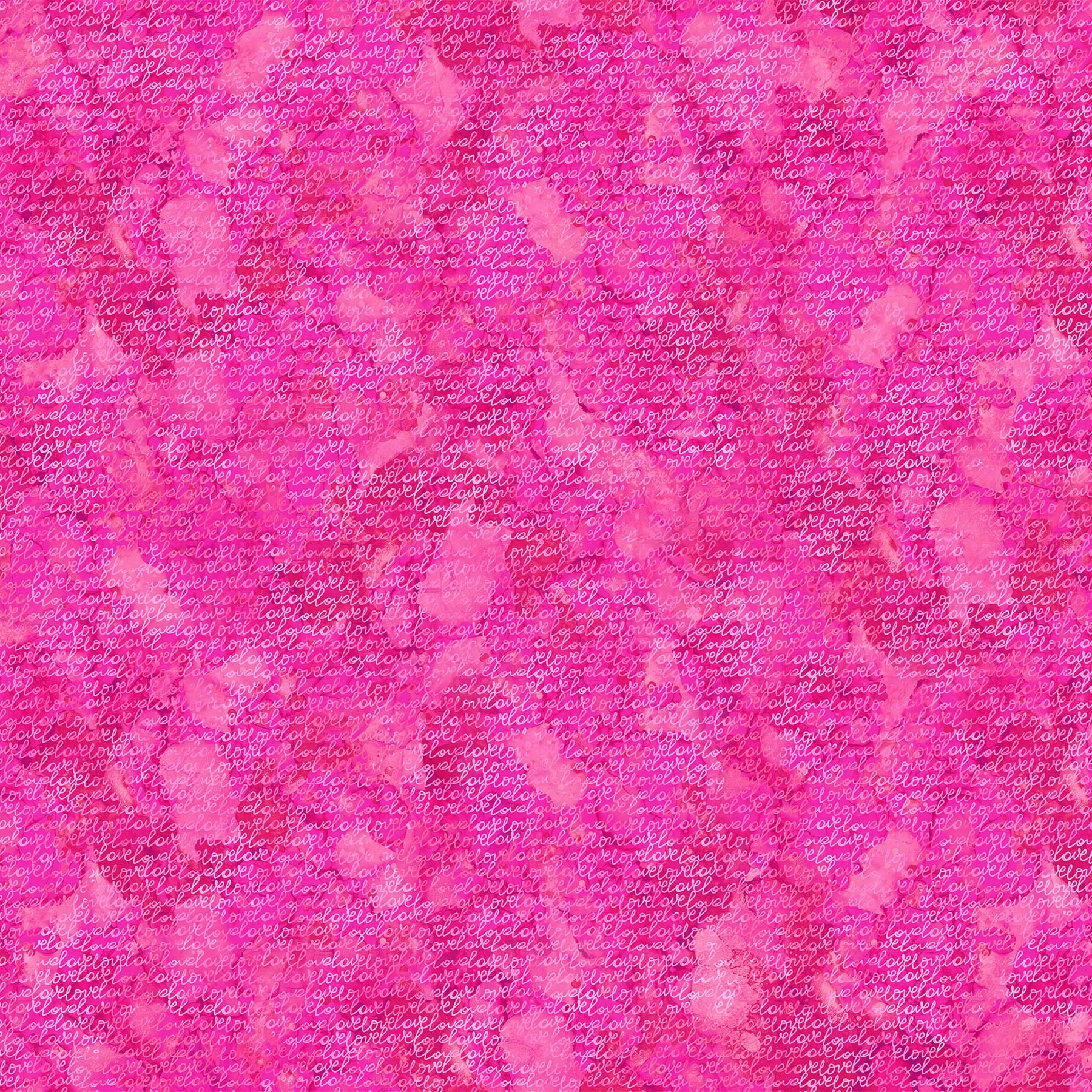 Northcott Forever Love DP28672 22 Pink Script By The Yard