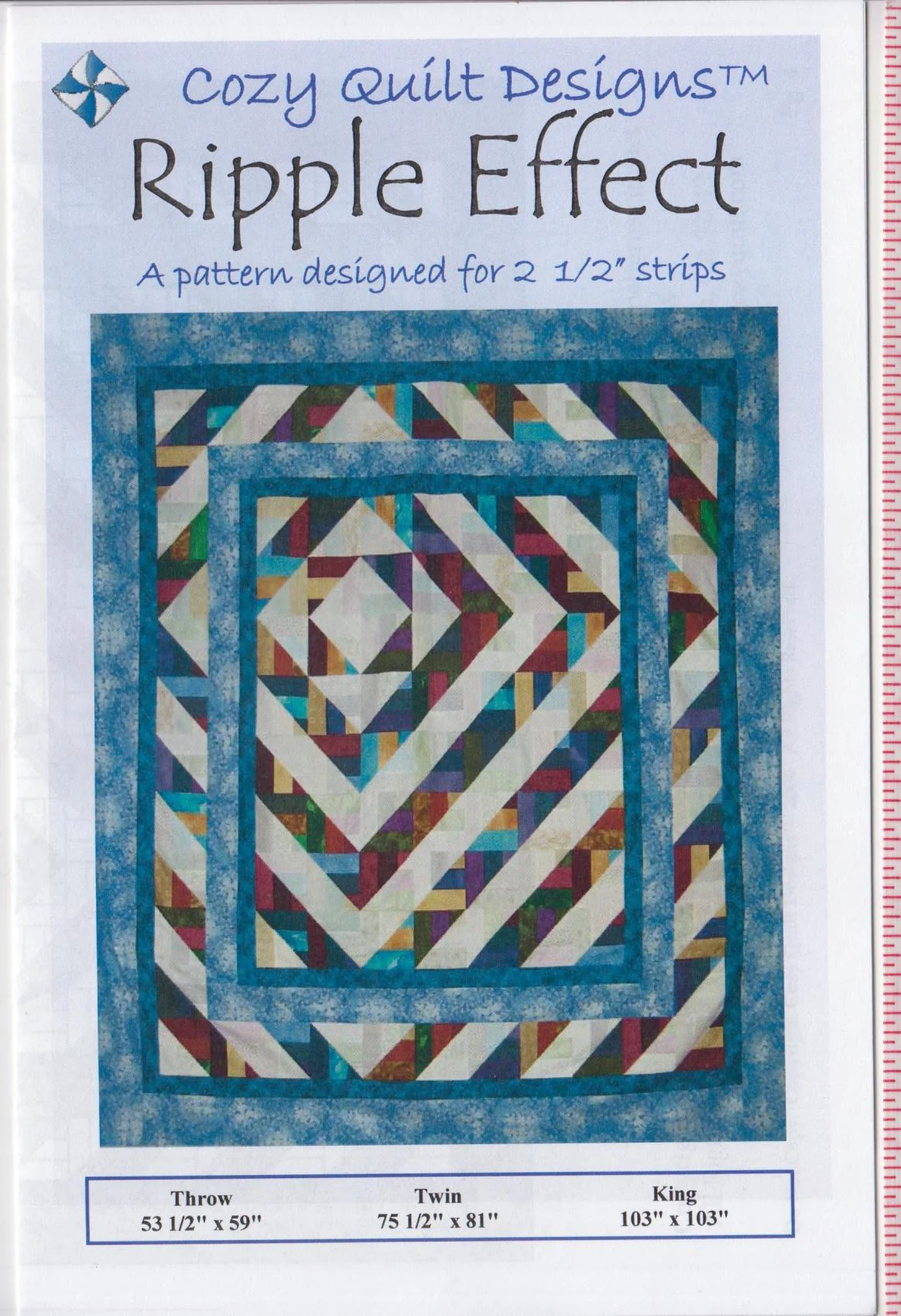 RIPPLE EFFECT - Cozy Quilt Designs Pattern