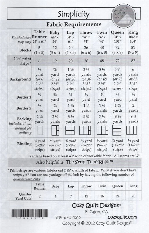 SIMPLICITY - Cozy Quilt Designs Pattern - Image 2