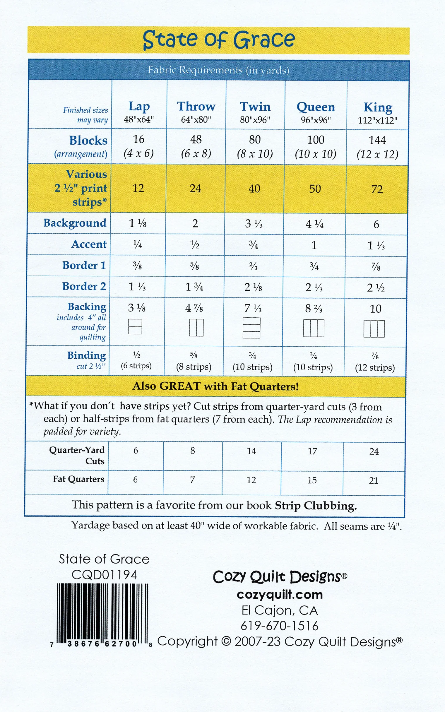 STATE OF GRACE - Cozy Quilt Designs Pattern - Image 2